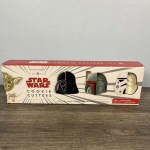 WILLIAMS SONOMA Star Wars Cookie Cutters Yoda Darth Vader Boba Fett StormTrooper
